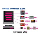 Console Retron 5 Gba + Snes + Nes + Genesis + Famicom Noire (occasion)